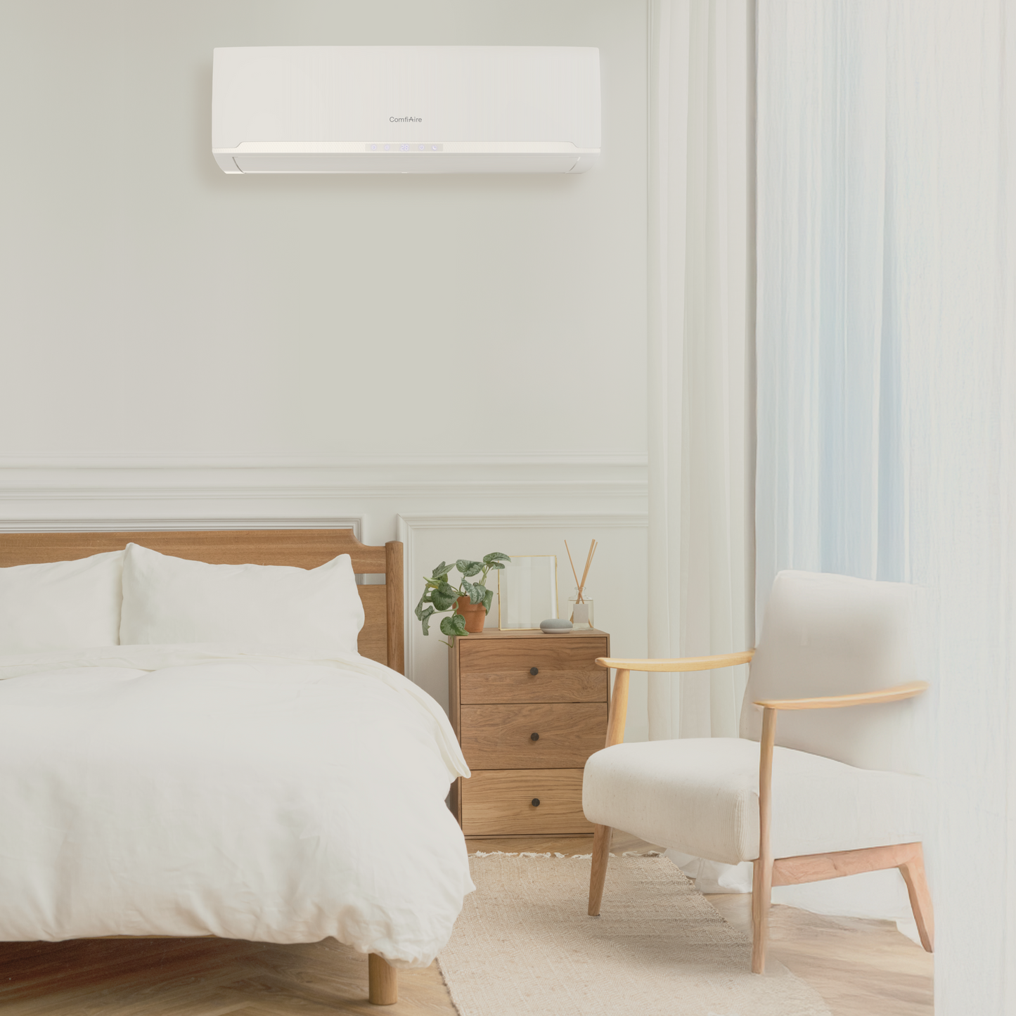 9000 BTU Single Zone Mini Split Air Conditioner Heat Pump, 25 SEER2, 09UXEO/WXI